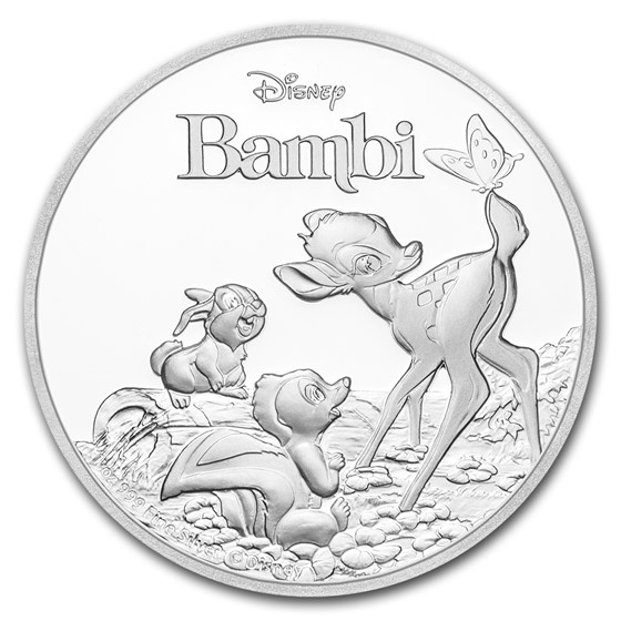 2017 Niue 1 oz Silver $2 Disney Bambi 75th Anniversary 2017 Niue 1 oz Silver $2 Disney Bambi 75th Anniversary